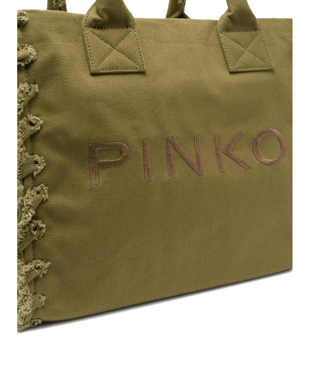 PINKO Зеленая сумка тоут, фото 3