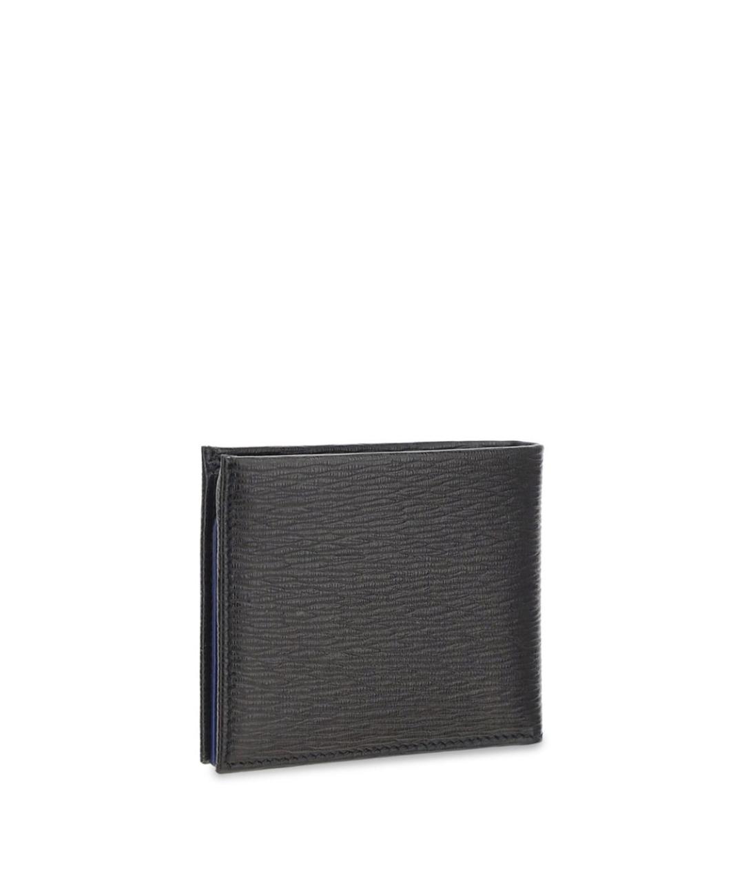 FERRAGAMO Черный кожаный кошелек, фото 3