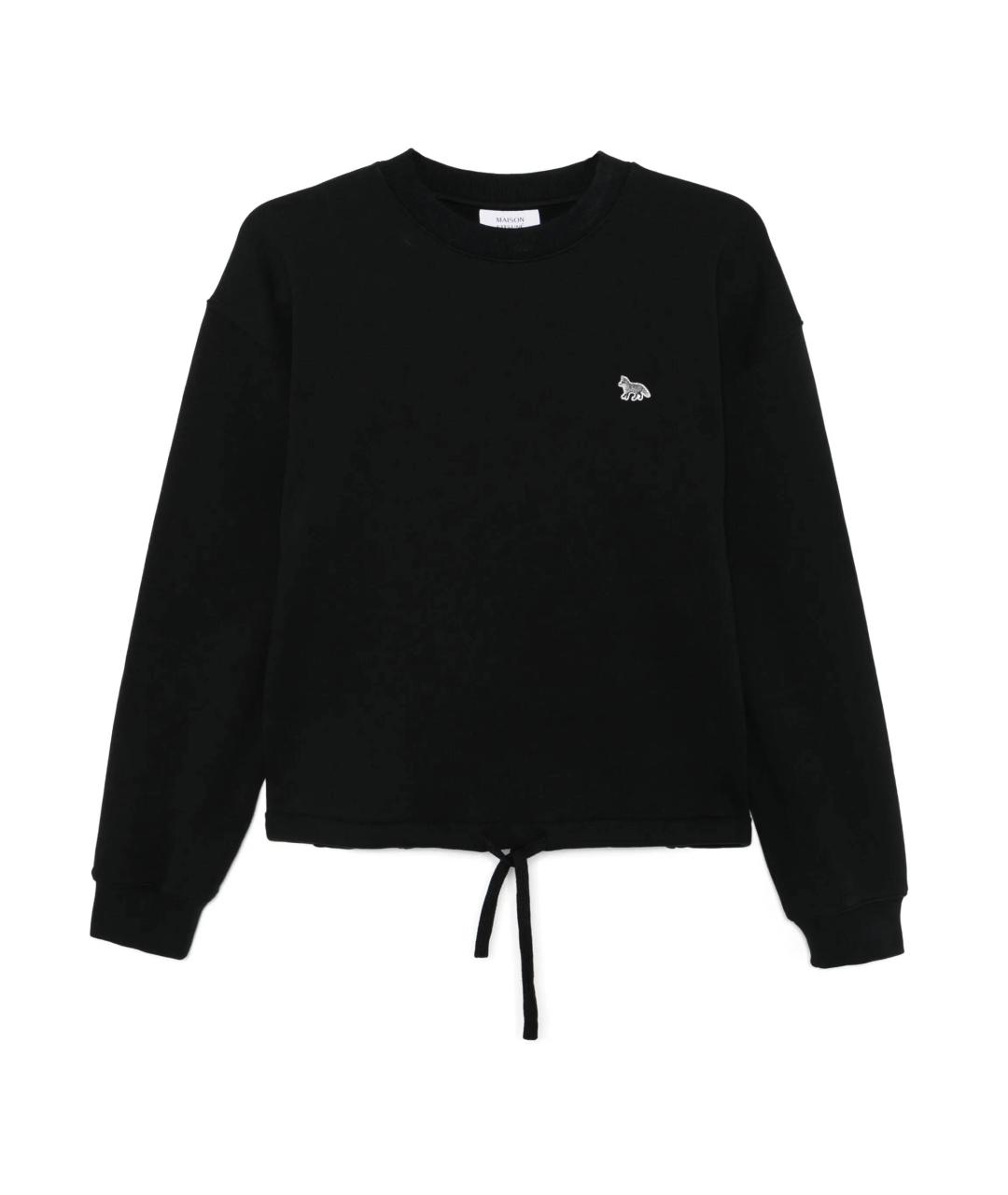 MAISON KITSUNE Черный хлопковый джемпер / свитер, фото 1
