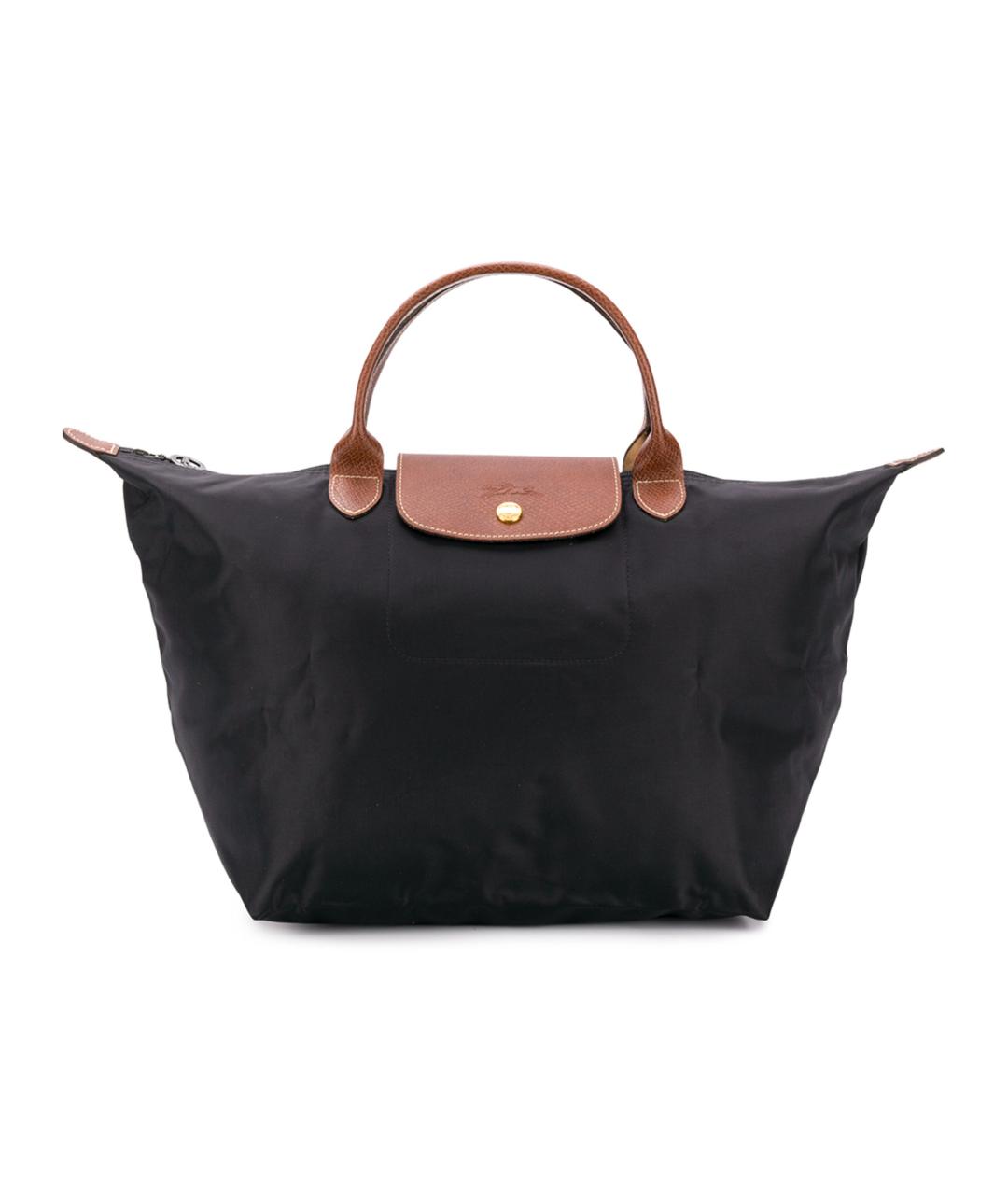 LONGCHAMP Черная синтетическая сумка тоут, фото 1