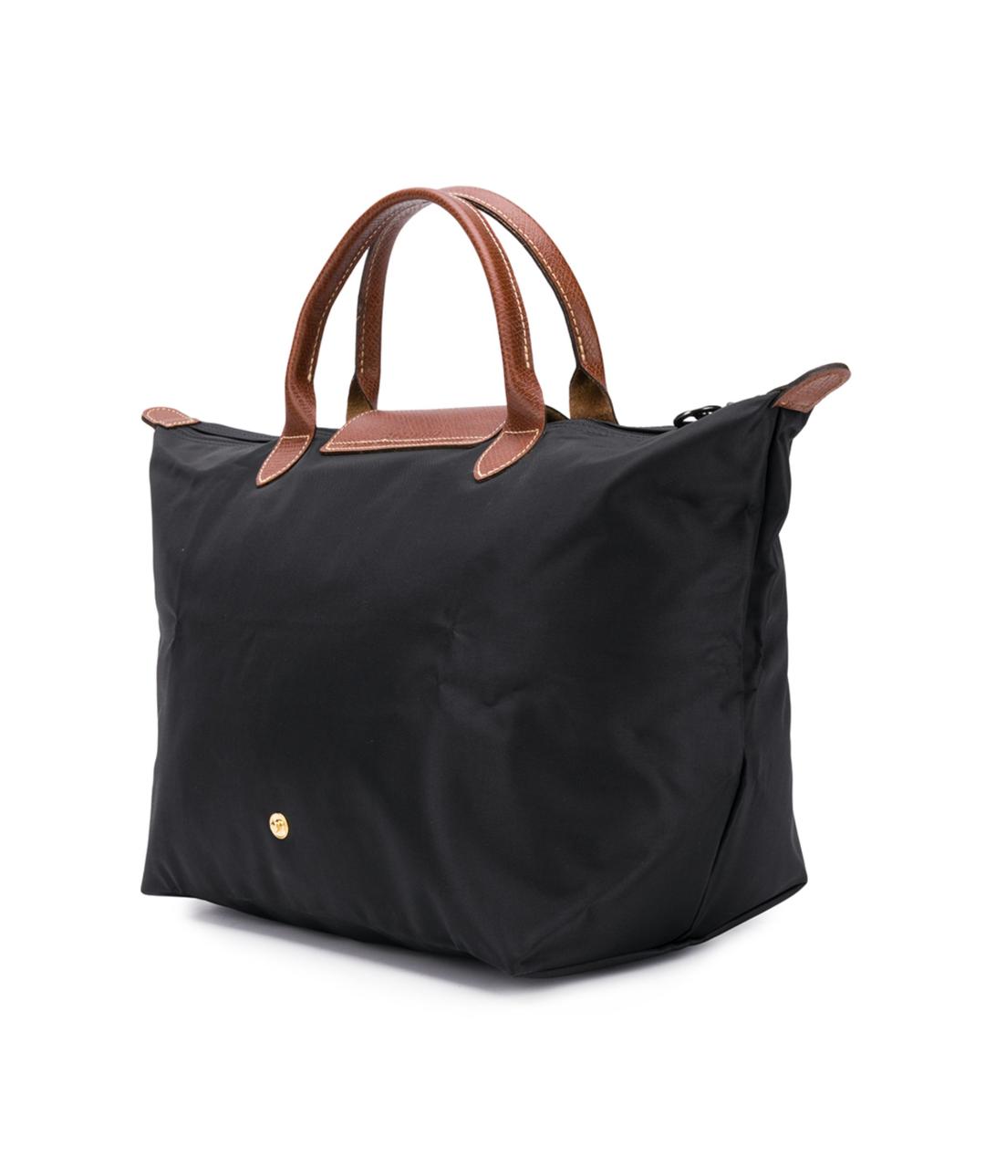 LONGCHAMP Черная синтетическая сумка тоут, фото 2