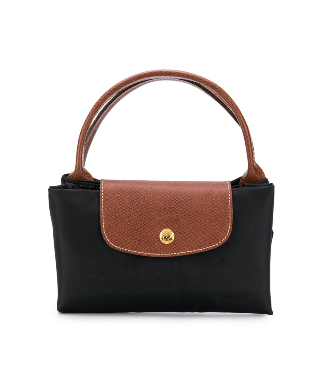 LONGCHAMP Черная синтетическая сумка тоут, фото 5