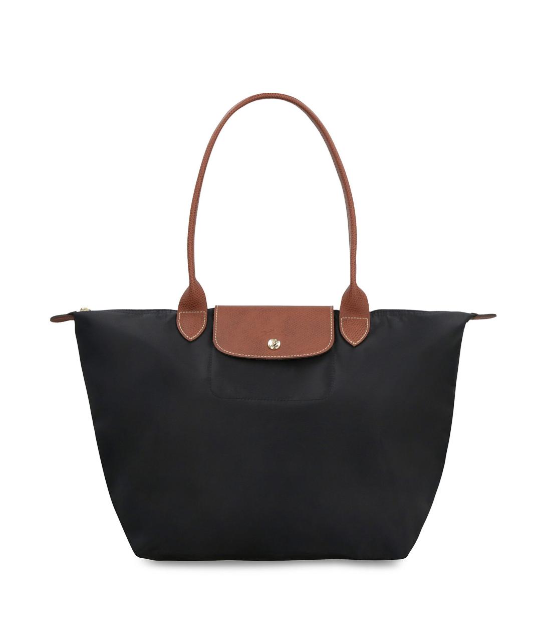 LONGCHAMP Черная синтетическая сумка тоут, фото 1