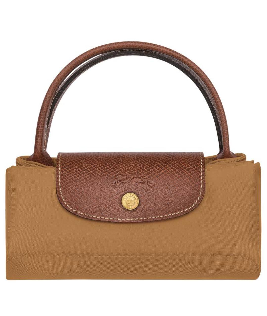 LONGCHAMP Бежевая синтетическая сумка тоут, фото 5