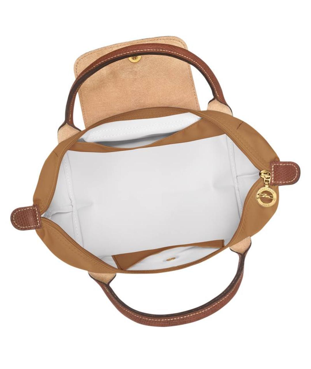 LONGCHAMP Бежевая синтетическая сумка тоут, фото 4