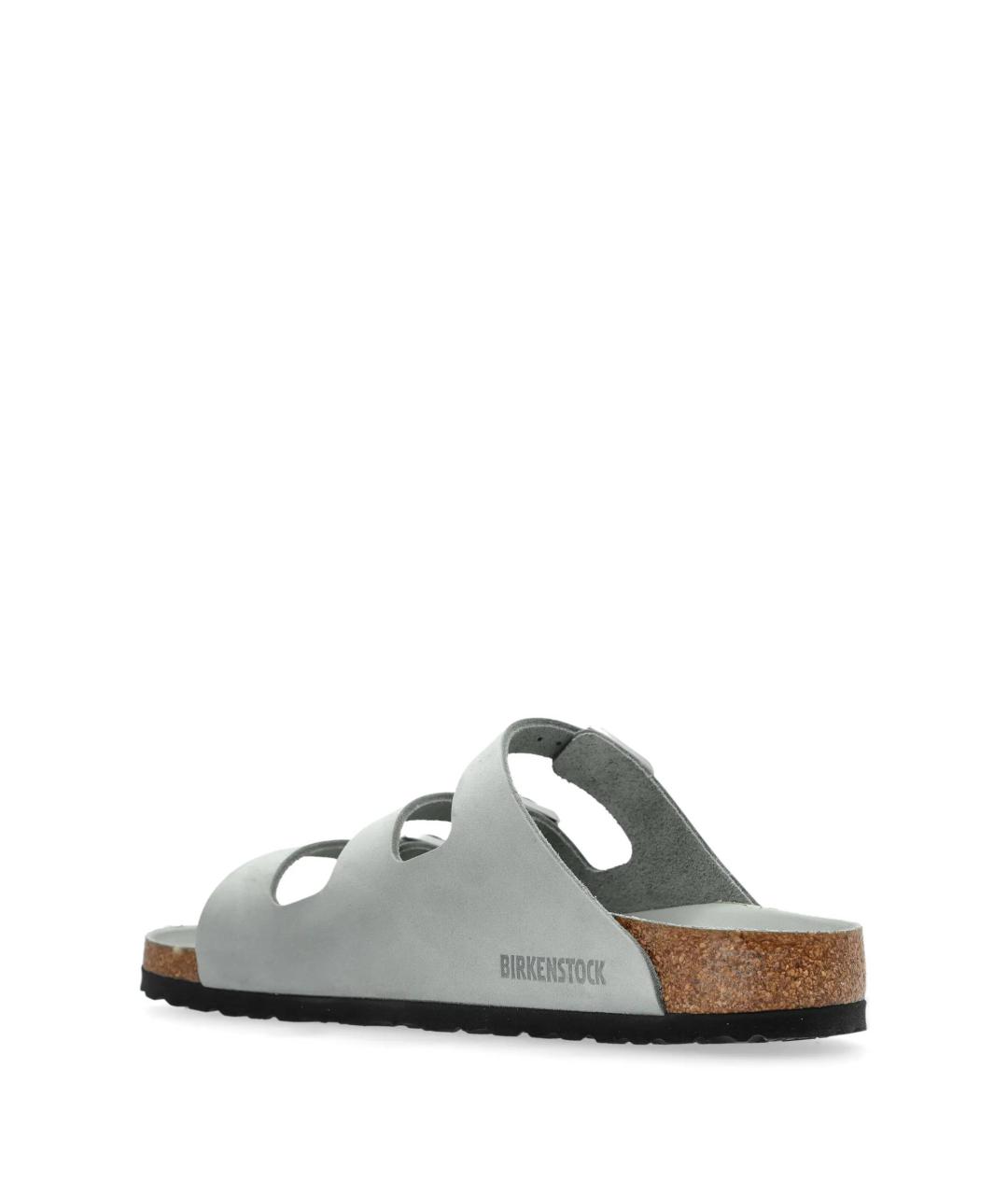 BIRKENSTOCK Зеленые кожаные шлепанцы, фото 3