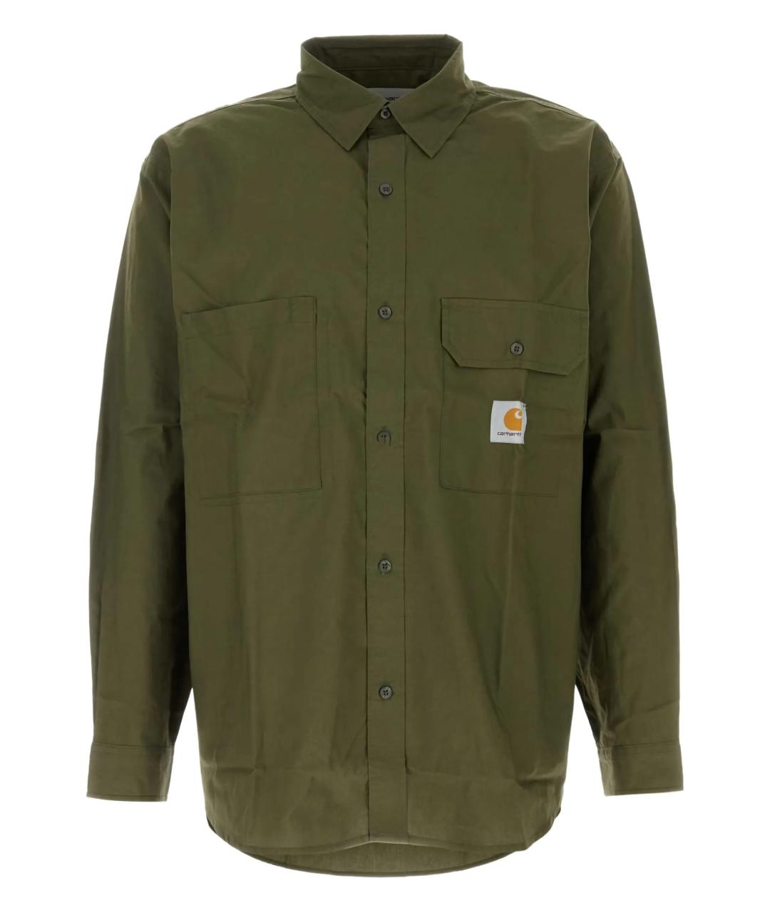 CARHARTT WIP Зеленая хлопковая кэжуал рубашка, фото 1