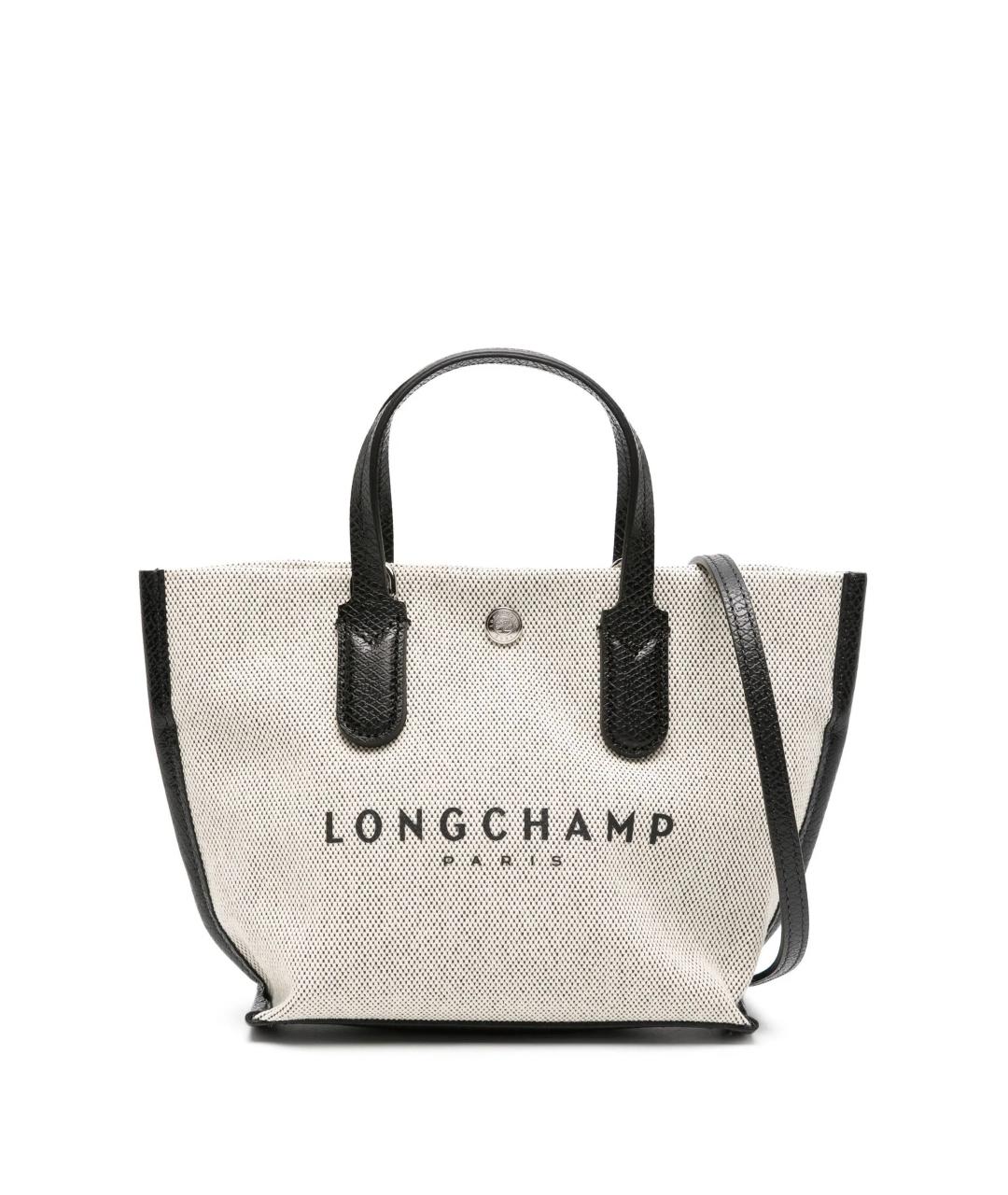 LONGCHAMP Серая жаккардовая сумка тоут, фото 1
