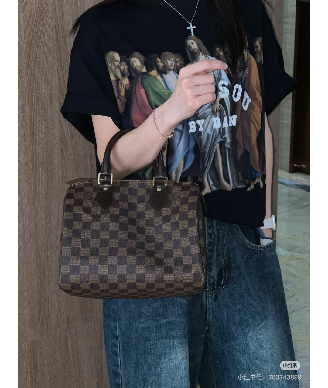 LOUIS VUITTON Коричневая сумка тоут, фото 6