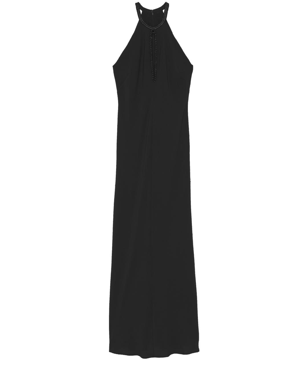 MAX MARA Черное ацетатное повседневное платье, фото 1