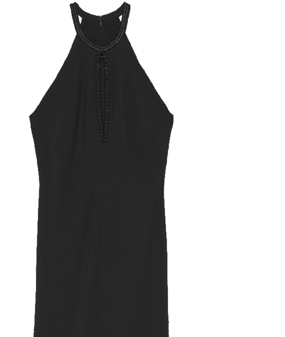 MAX MARA Черное ацетатное повседневное платье, фото 2