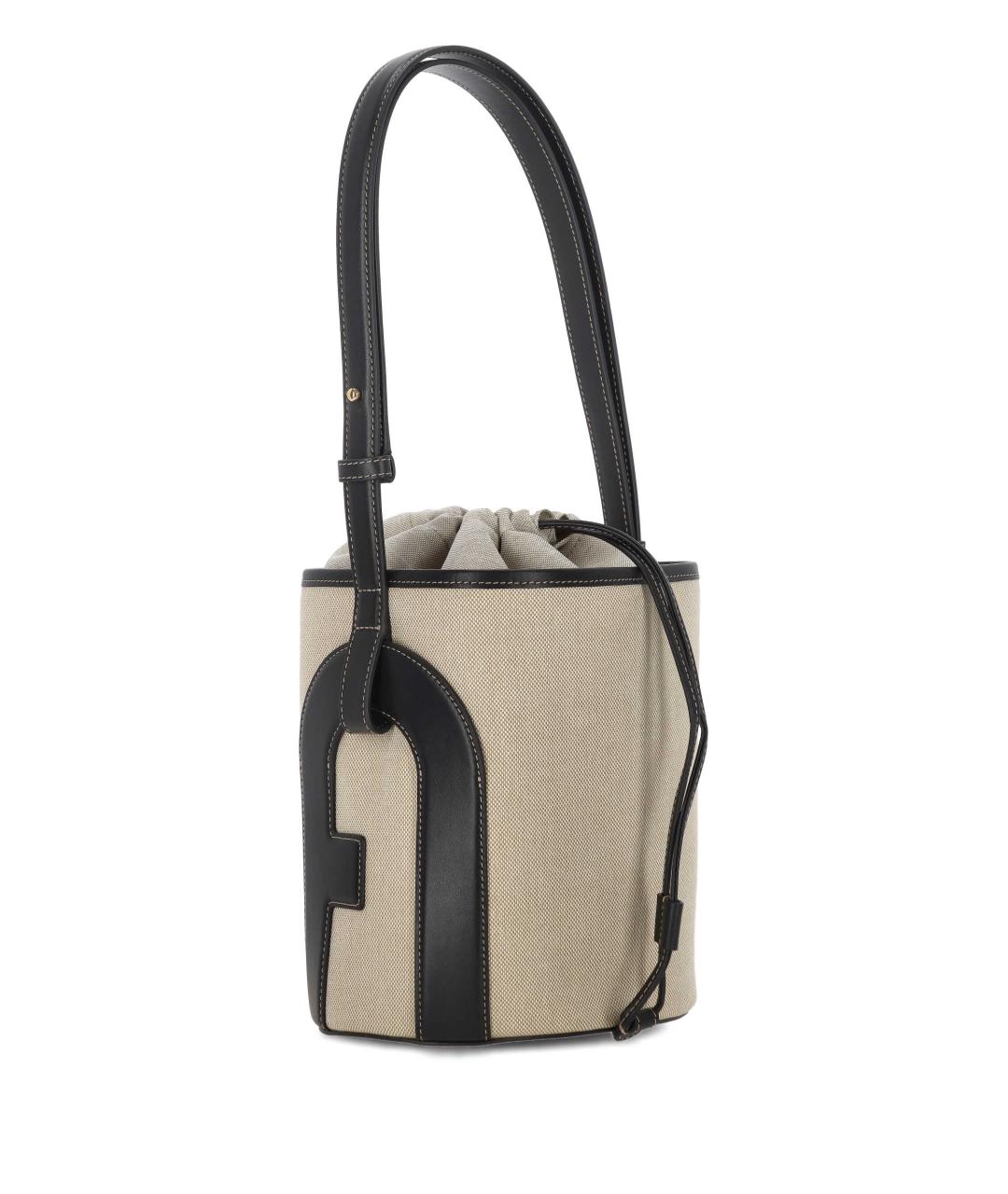 FURLA Бежевая тканевая сумка тоут, фото 2
