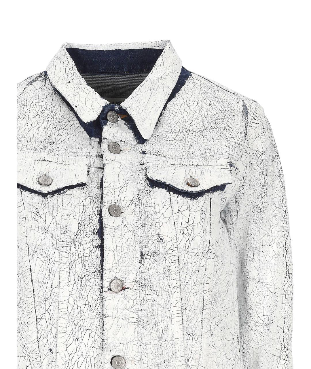 MM6 MAISON MARGIELA Белая хлопковая куртка, фото 2