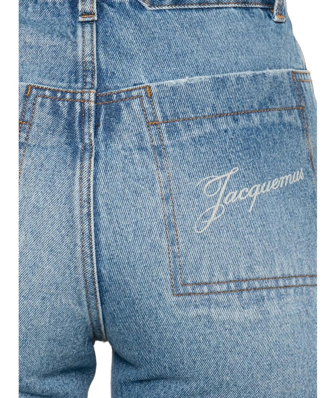 JACQUEMUS Голубые прямые джинсы, фото 3