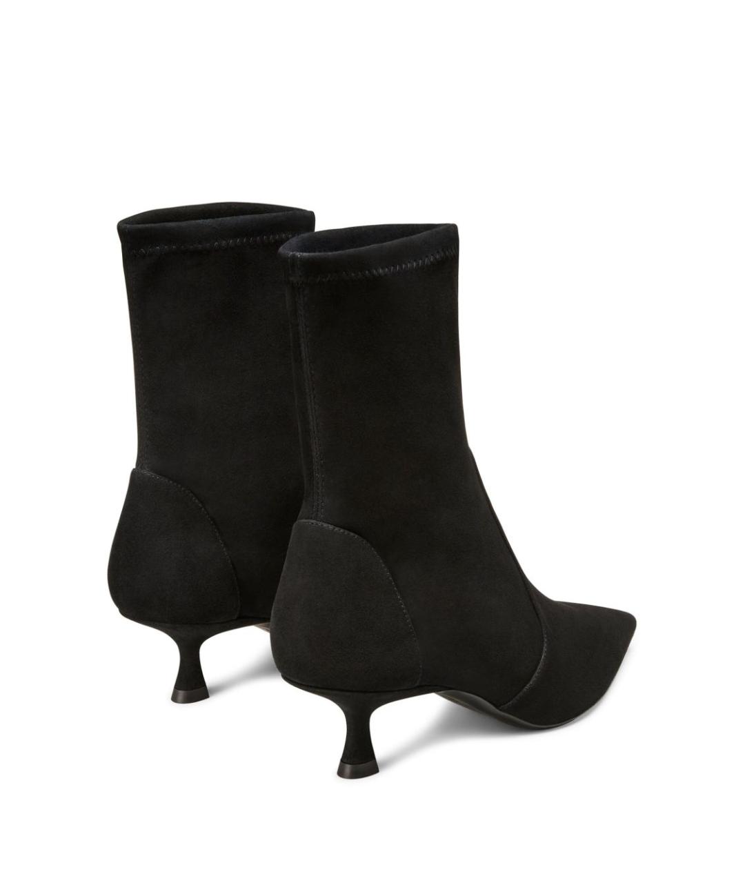 STUART WEITZMAN Черные замшевые ботильоны, фото 3