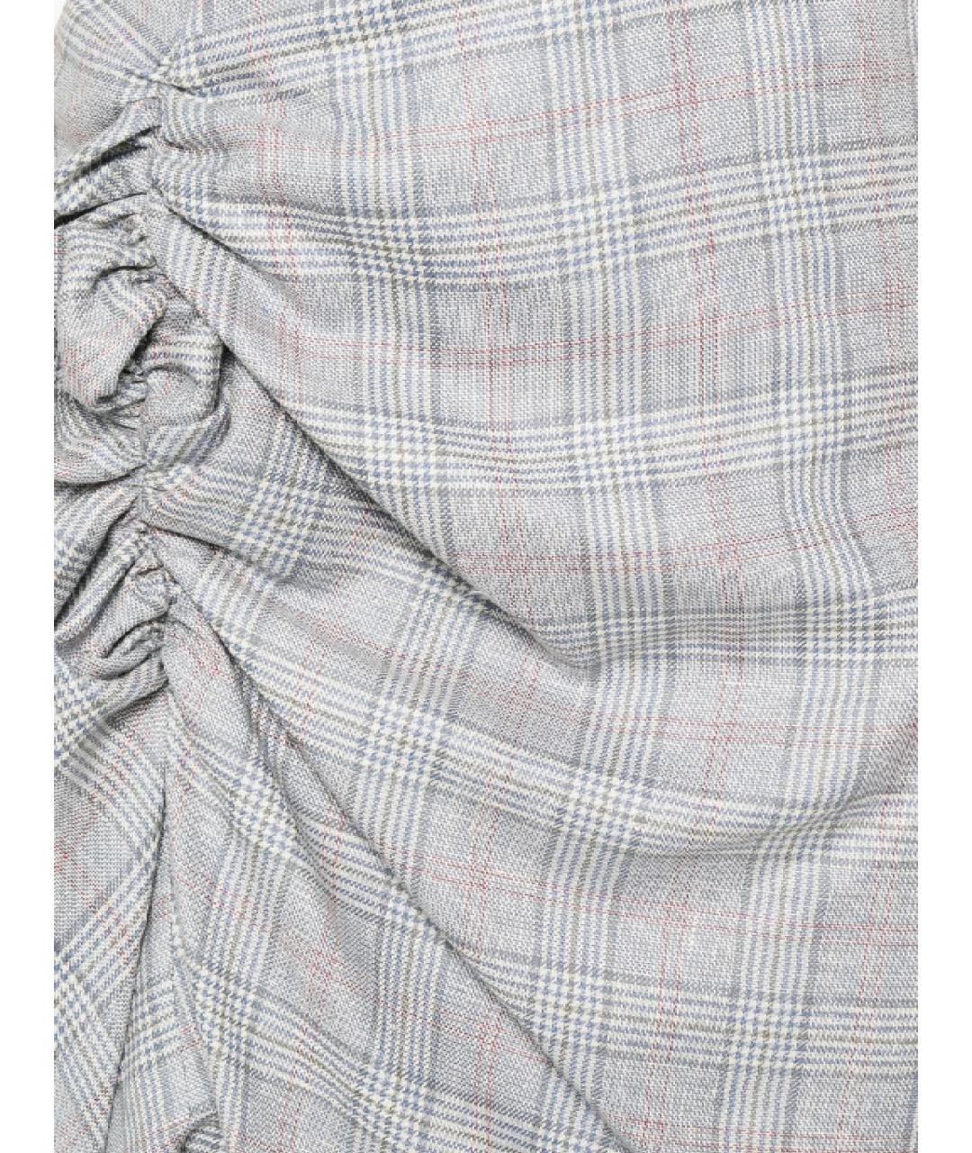 VIVIENNE WESTWOOD Серая шерстяная юбка миди, фото 2