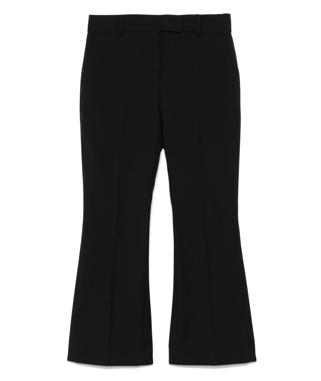ALEXANDER MCQUEEN Черные шерстяные прямые брюки, фото 1