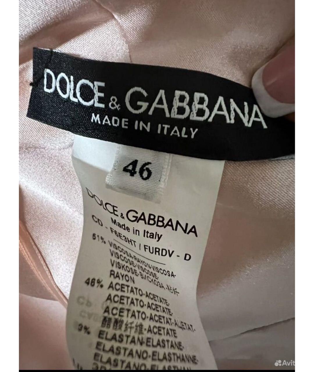 DOLCE&GABBANA Вискозное повседневное платье, фото 3