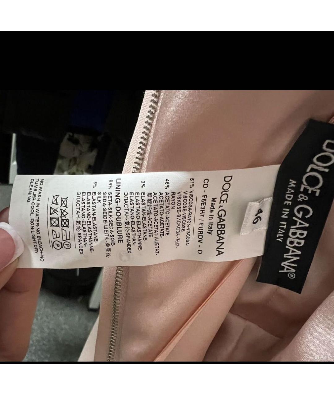 DOLCE&GABBANA Вискозное повседневное платье, фото 4