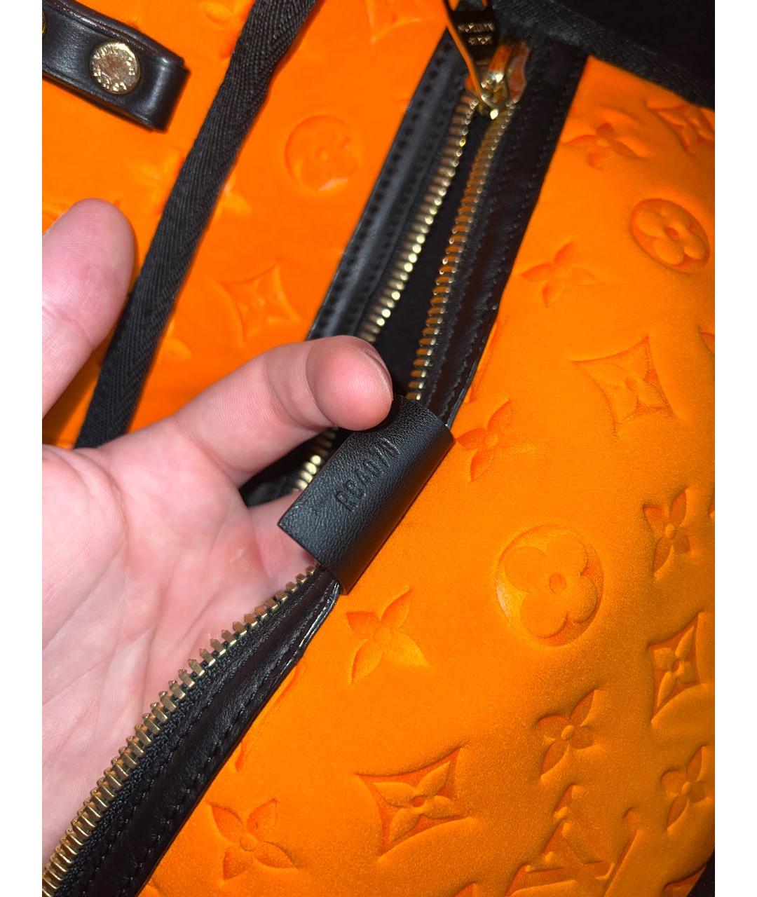 LOUIS VUITTON Оранжевая сумка тоут, фото 7