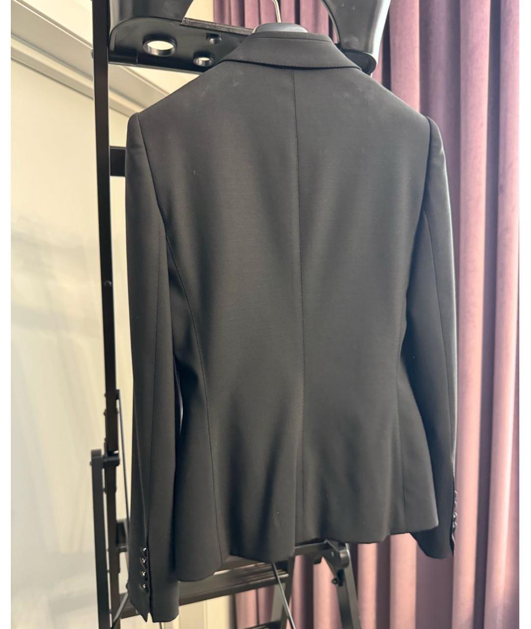 DOLCE&GABBANA Черный шерстяной костюм с брюками, фото 5