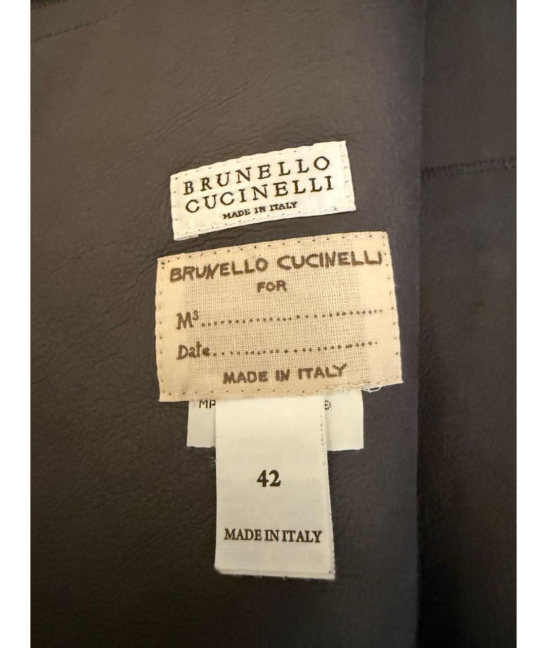 BRUNELLO CUCINELLI Серый жилет, фото 4