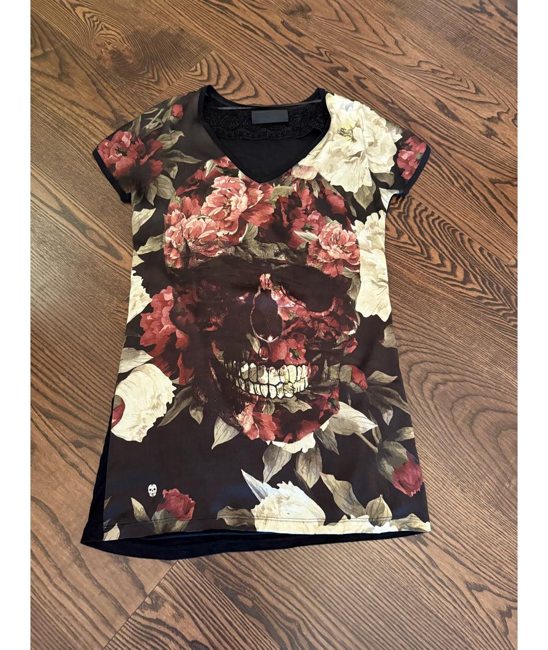 PHILIPP PLEIN Шелковое повседневное платье, фото 2