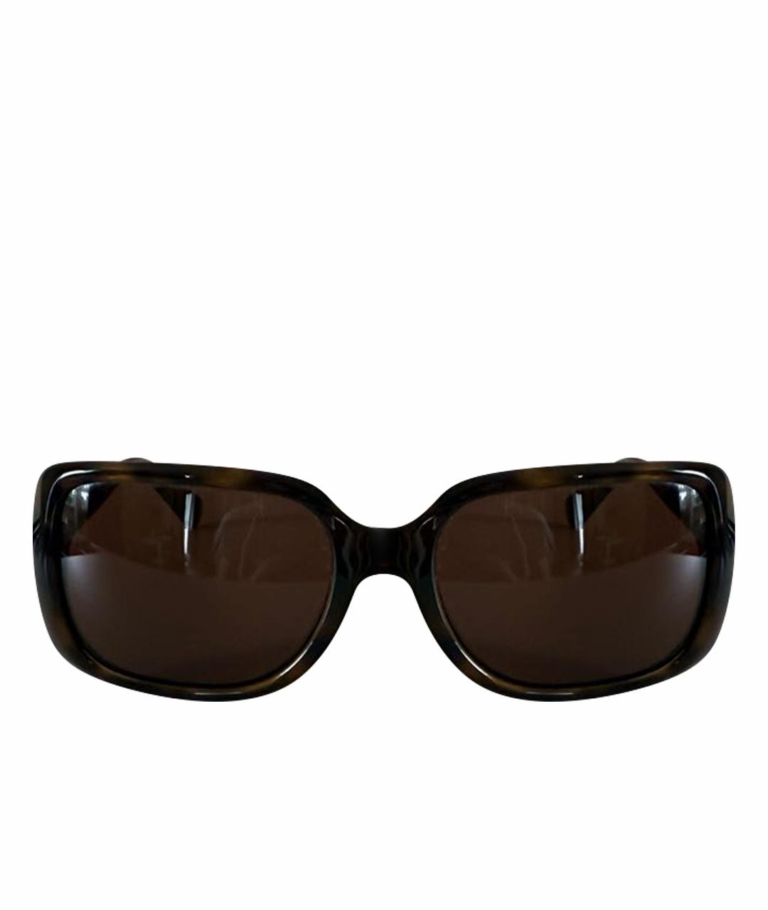 DOLCE&GABBANA Коричневые пластиковые солнцезащитные очки, фото 9