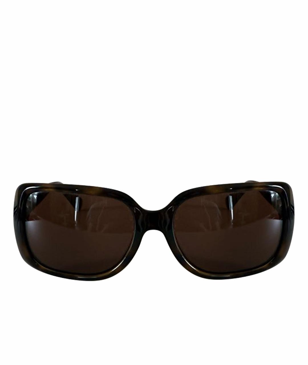 DOLCE&GABBANA Коричневые пластиковые солнцезащитные очки, фото 1