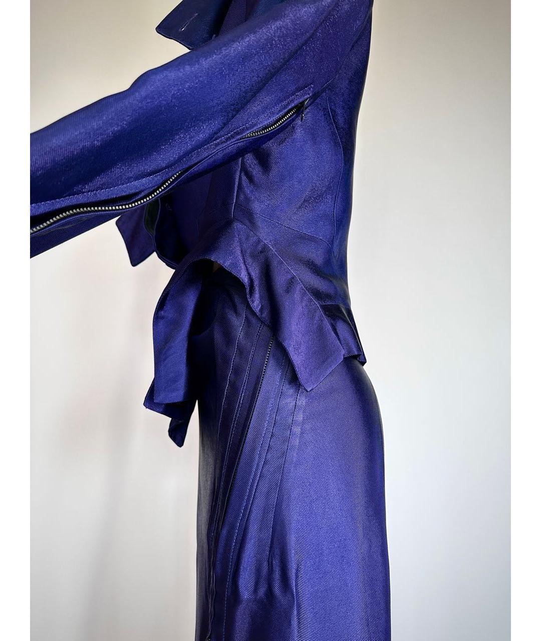 ANN DEMEULEMEESTER Синий вискозный костюм с юбками, фото 3
