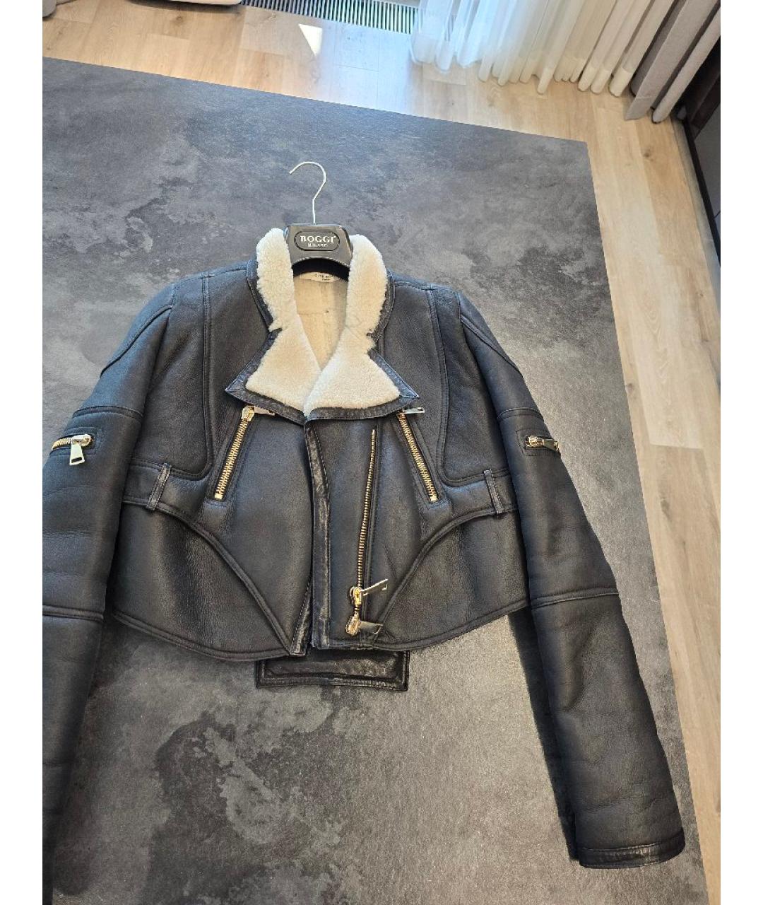 GIVENCHY Коричневая кожаная дубленка, фото 4