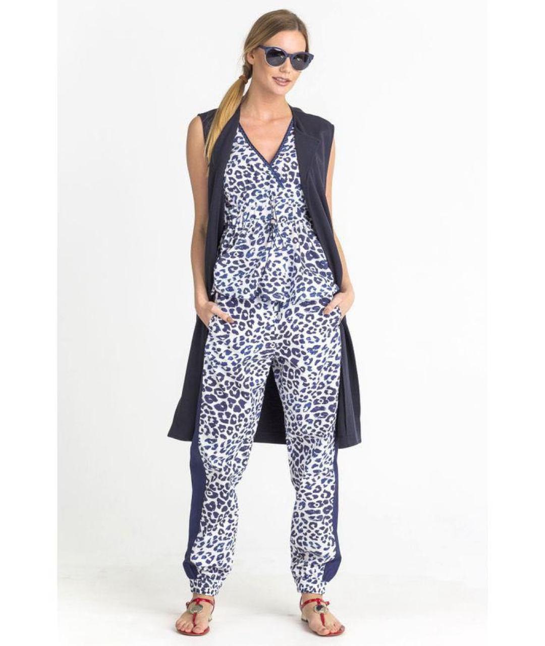 SPORTMAX Мульти хлопковые прямые брюки, фото 4