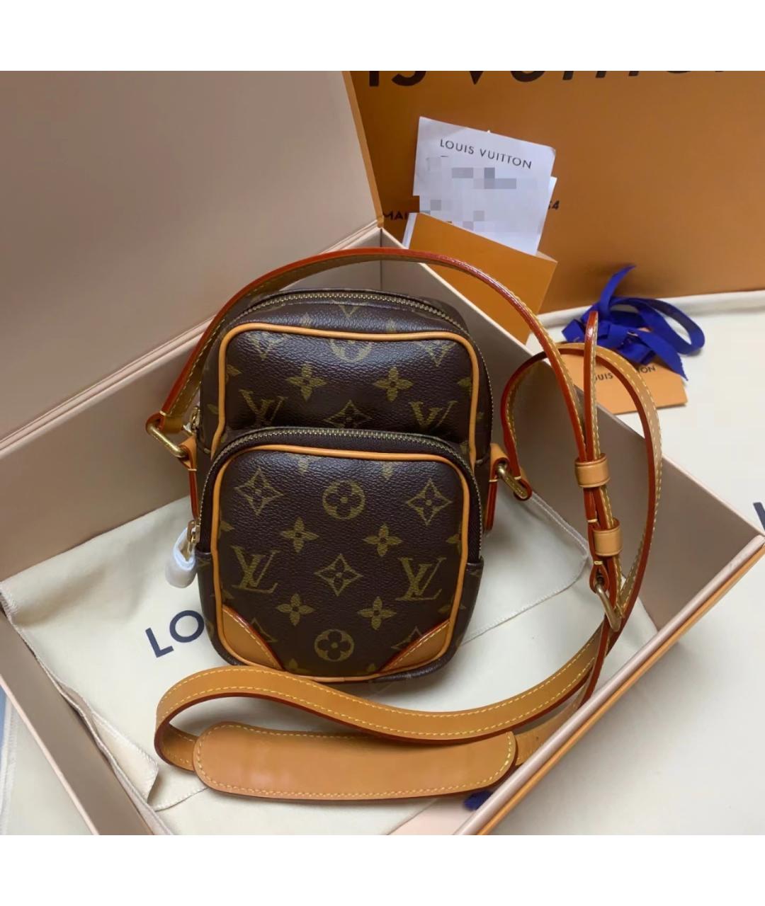 LOUIS VUITTON Коричневая сумка на плечо, фото 2