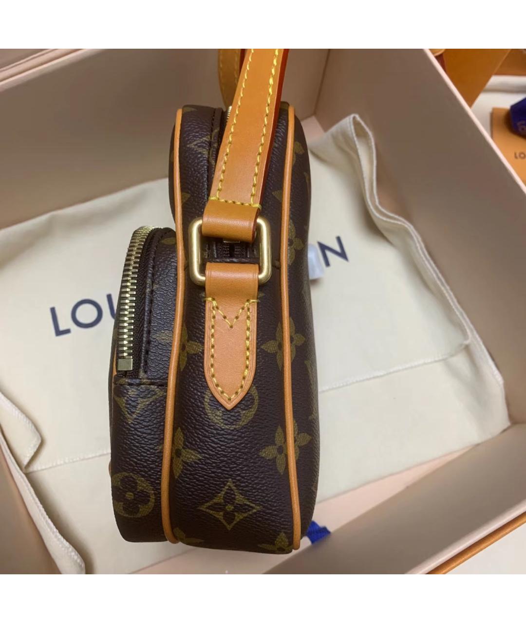 LOUIS VUITTON Коричневая сумка на плечо, фото 4