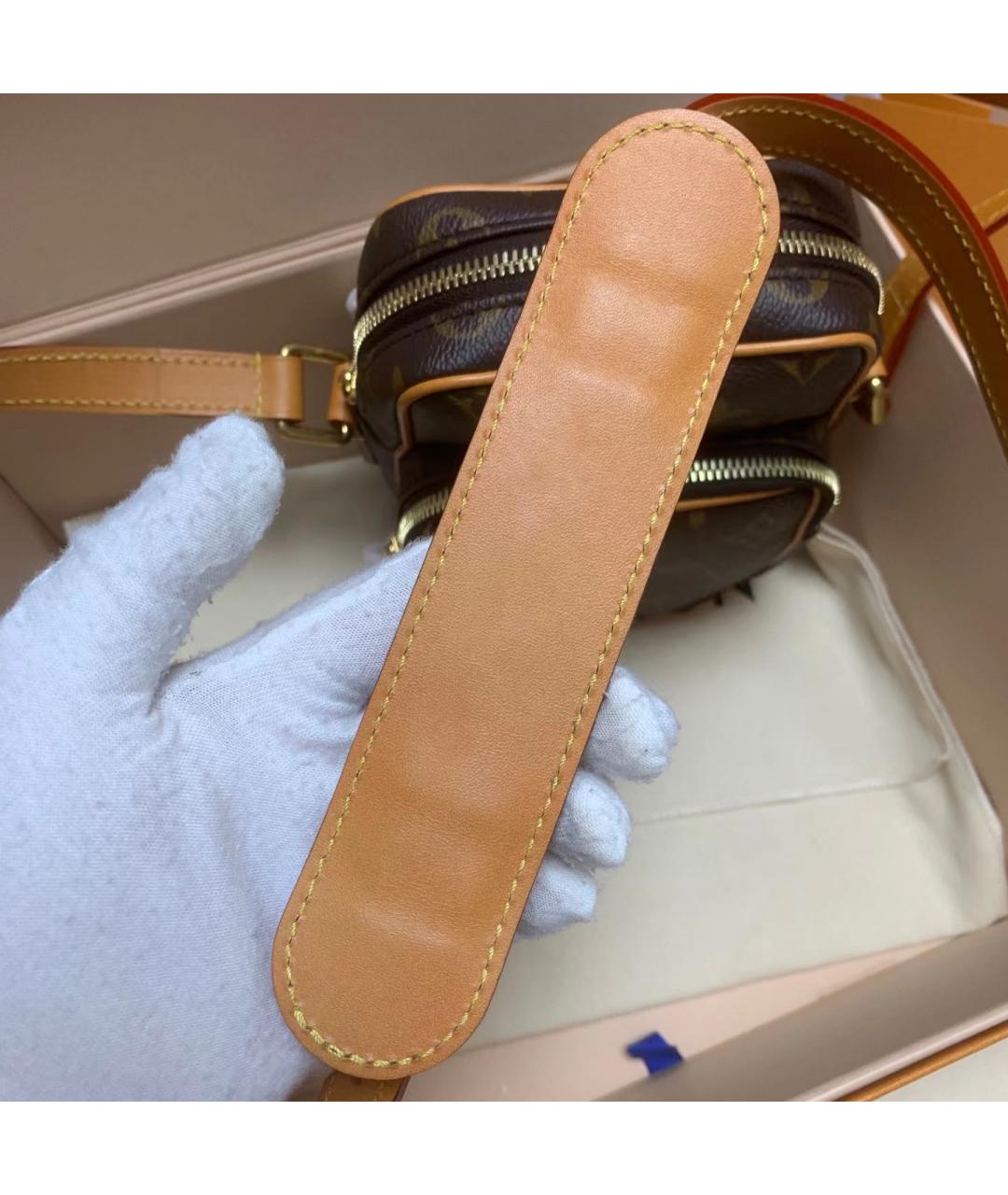 LOUIS VUITTON Коричневая сумка на плечо, фото 6