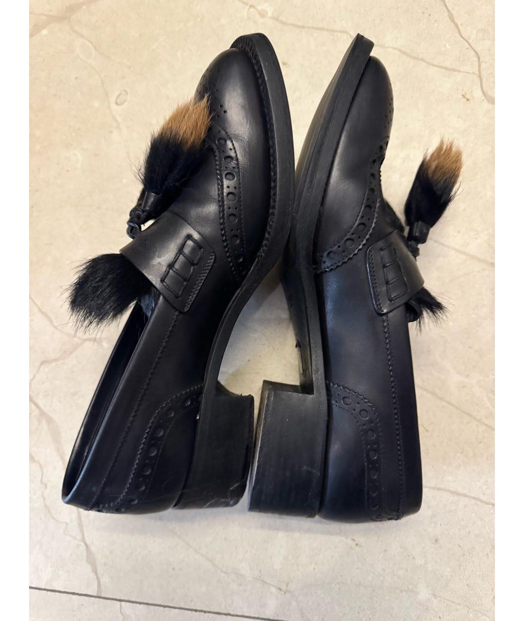 PRADA Черные кожаные лоферы, фото 9