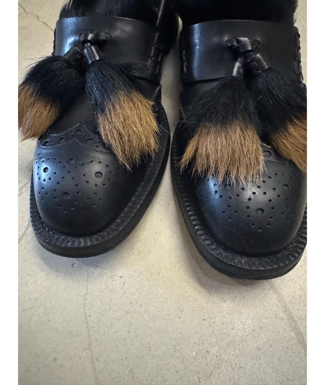 PRADA Черные кожаные лоферы, фото 7