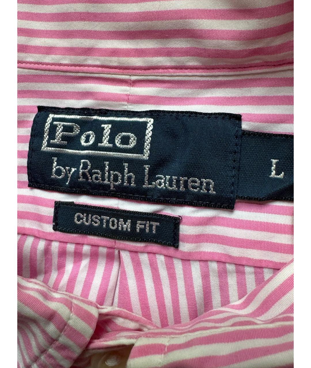 POLO RALPH LAUREN Розовая хлопковая кэжуал рубашка, фото 5