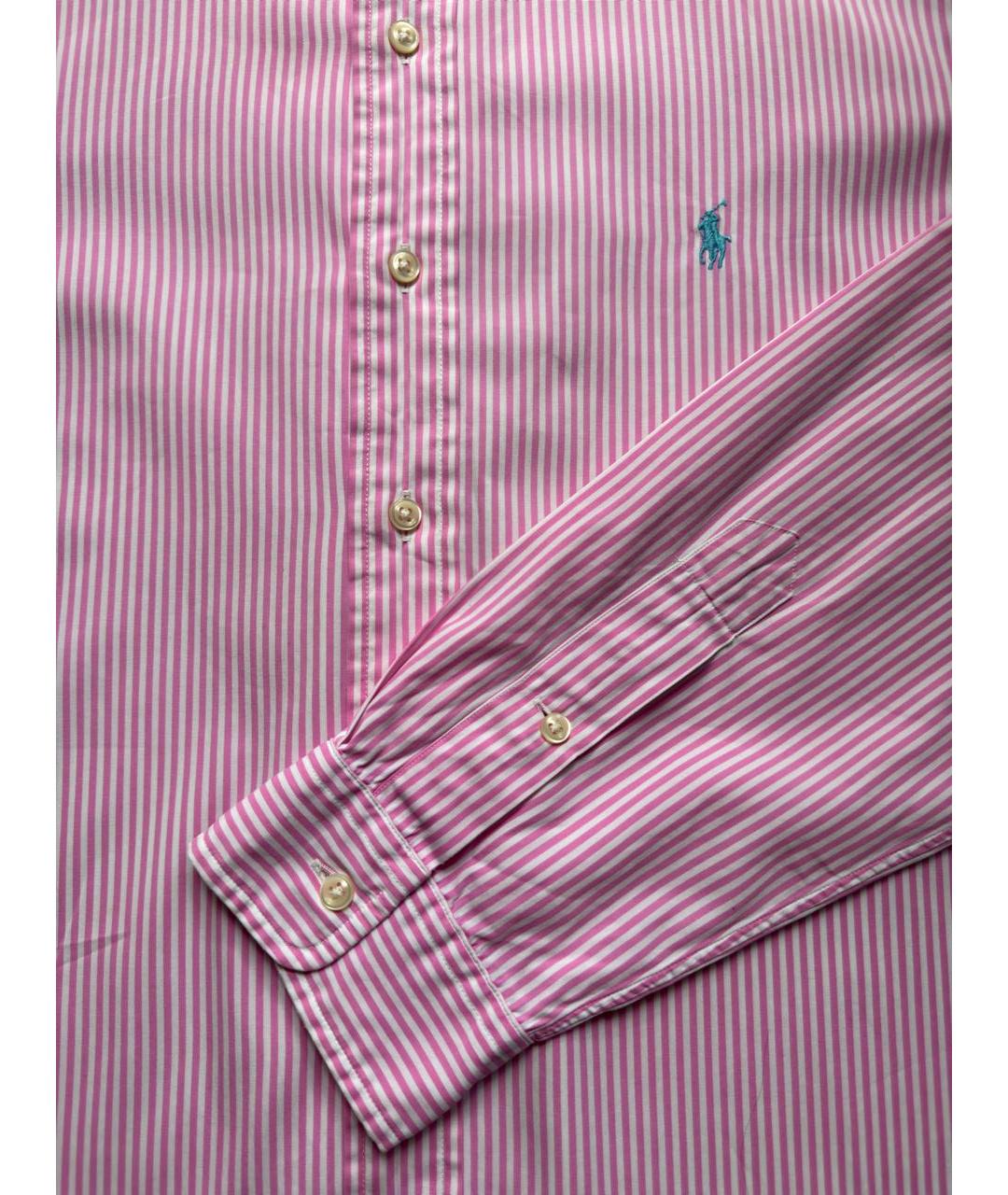 POLO RALPH LAUREN Розовая хлопковая кэжуал рубашка, фото 4