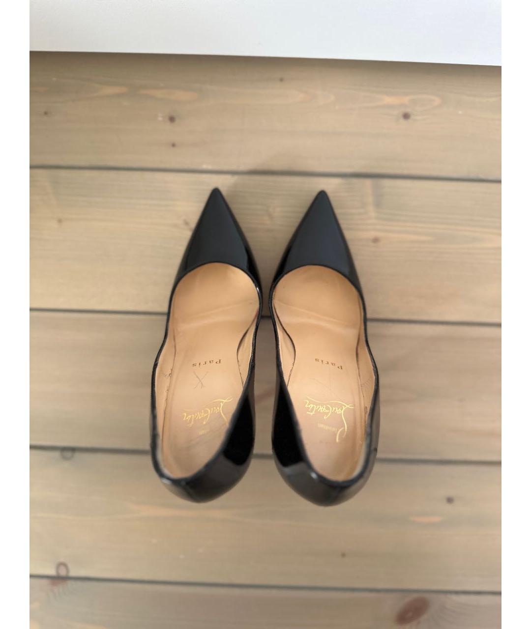CHRISTIAN LOUBOUTIN Черные туфли из лакированной кожи, фото 3