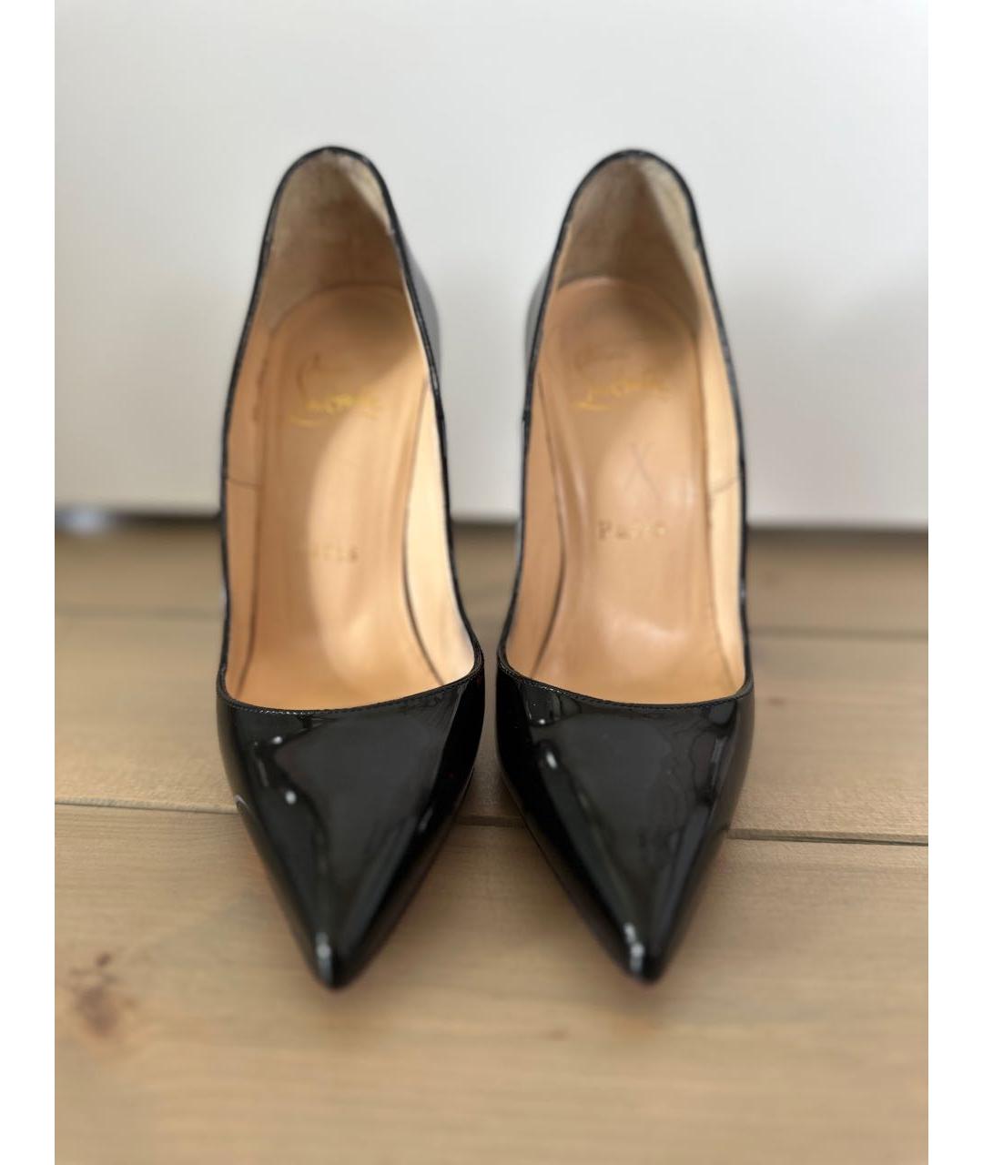 CHRISTIAN LOUBOUTIN Черные туфли из лакированной кожи, фото 2