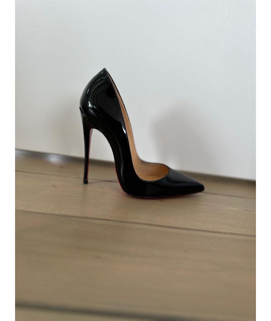 CHRISTIAN LOUBOUTIN Черные туфли из лакированной кожи, фото 5