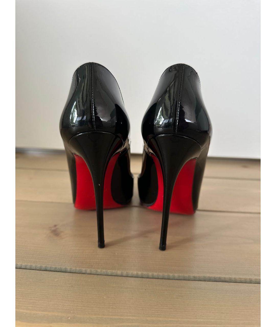 CHRISTIAN LOUBOUTIN Черные туфли из лакированной кожи, фото 4