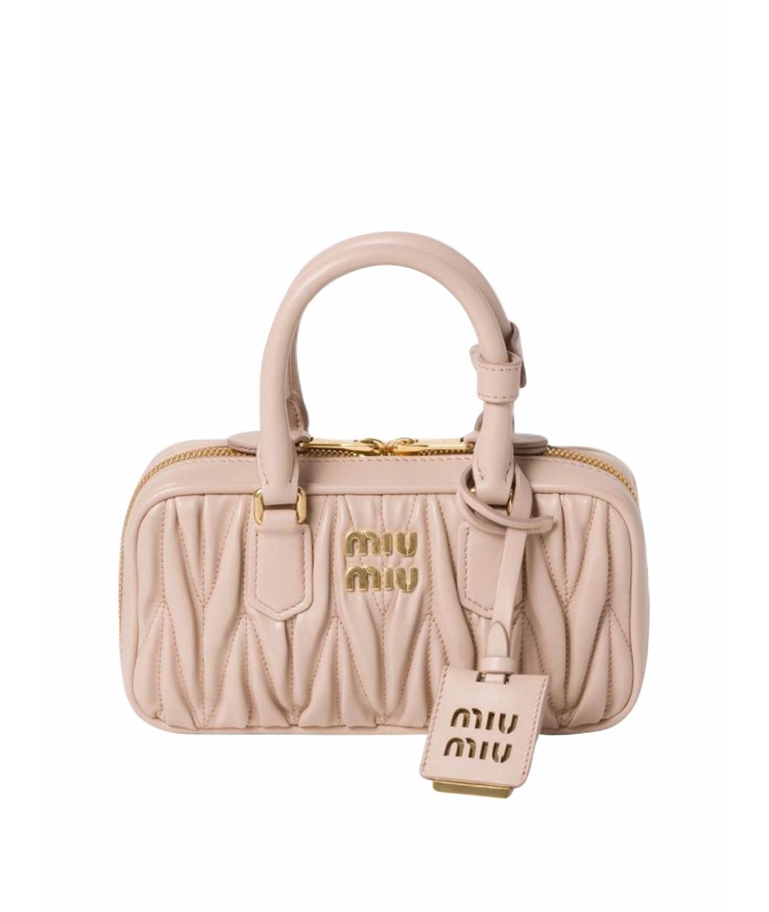 MIU MIU Кожаная сумка с короткими ручками, фото 1
