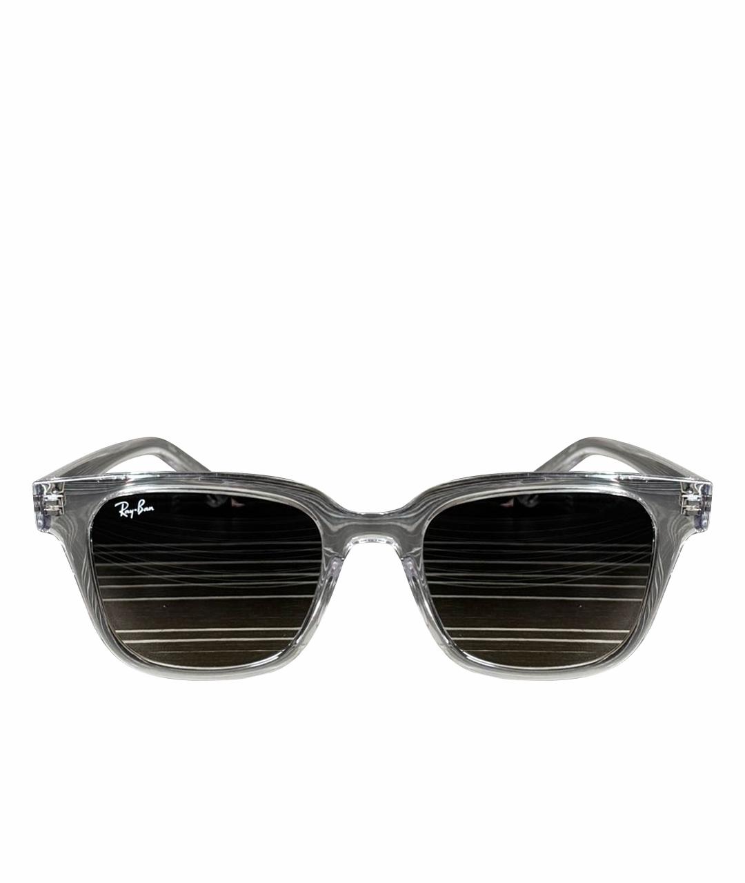 RAY BAN Серые пластиковые солнцезащитные очки, фото 1