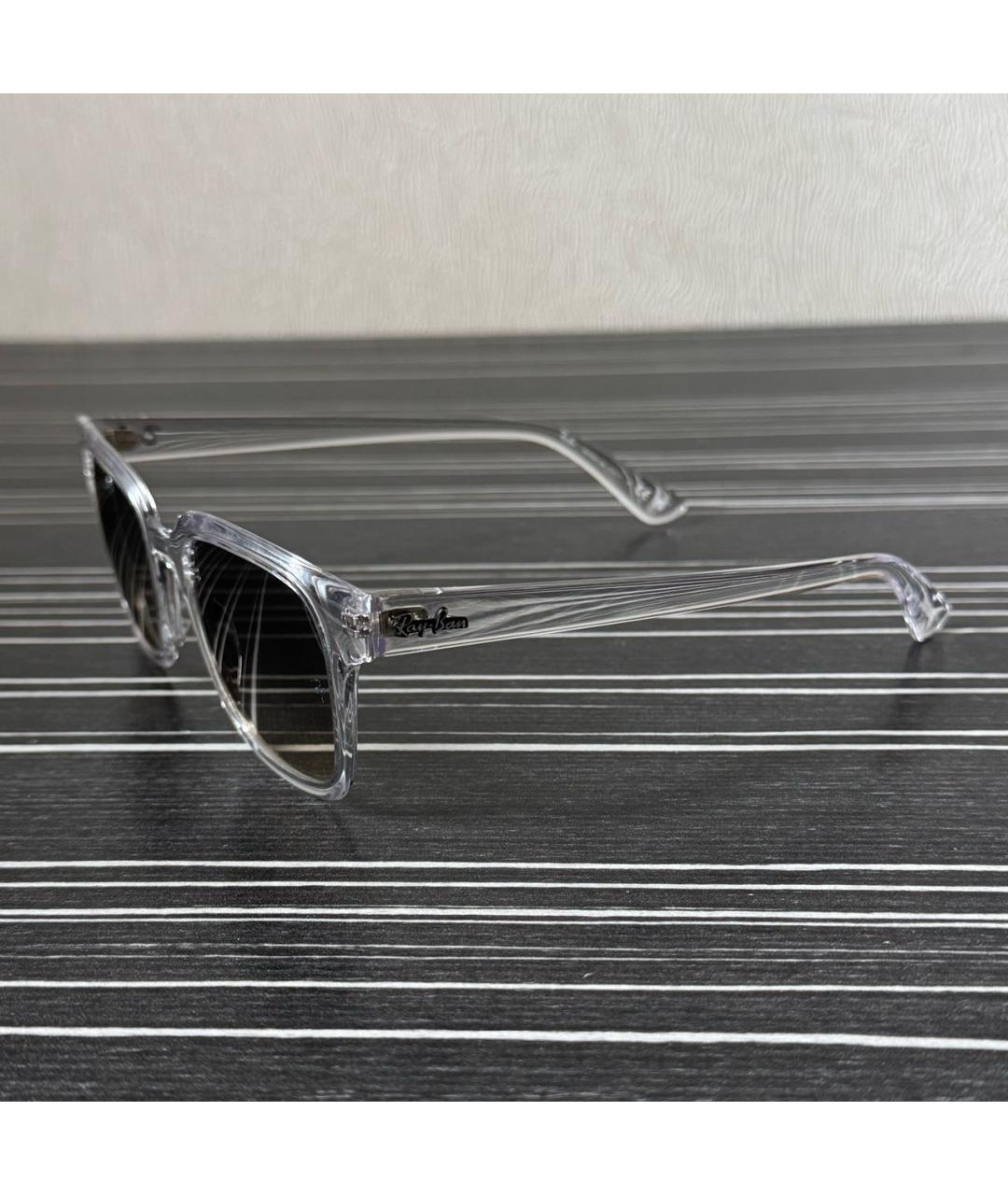 RAY BAN Серые пластиковые солнцезащитные очки, фото 2