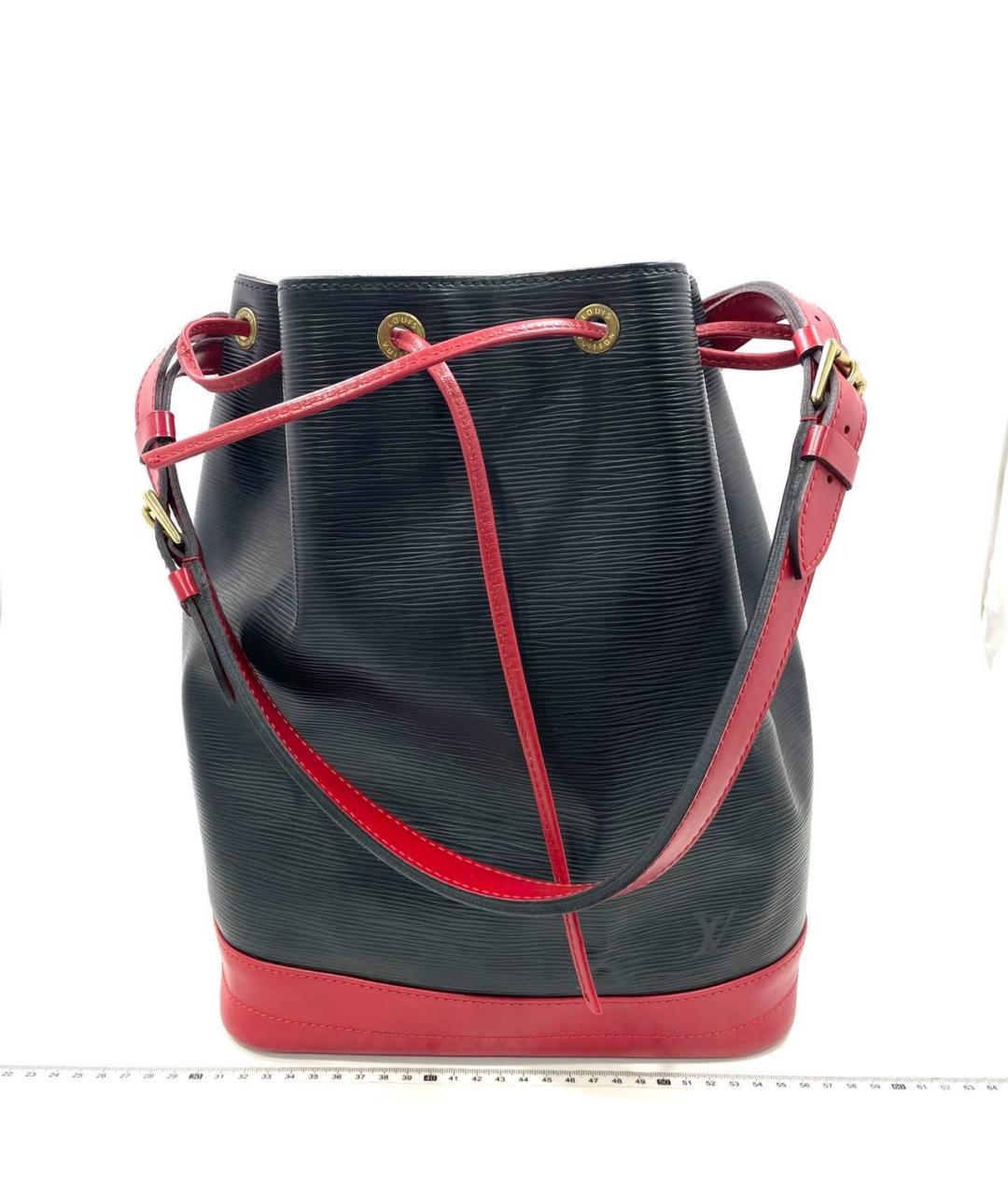 LOUIS VUITTON Черная кожаная сумка тоут, фото 2
