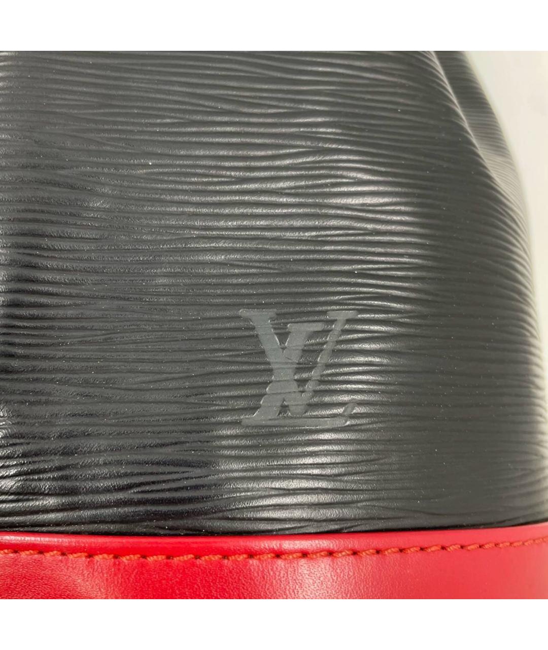 LOUIS VUITTON Черная кожаная сумка тоут, фото 8
