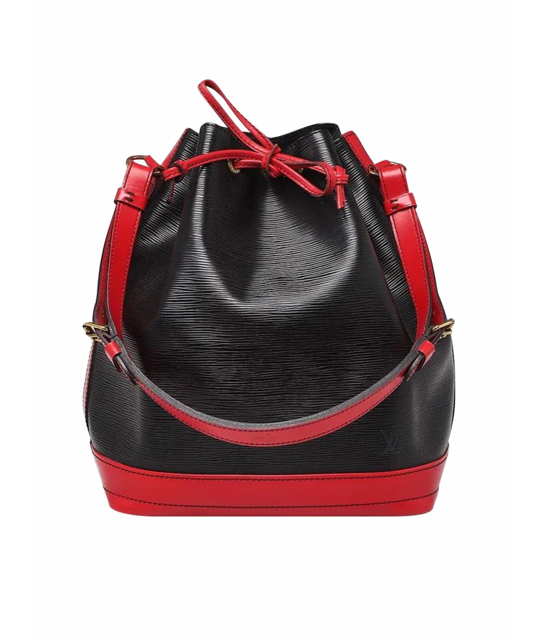 LOUIS VUITTON Черная кожаная сумка тоут, фото 1