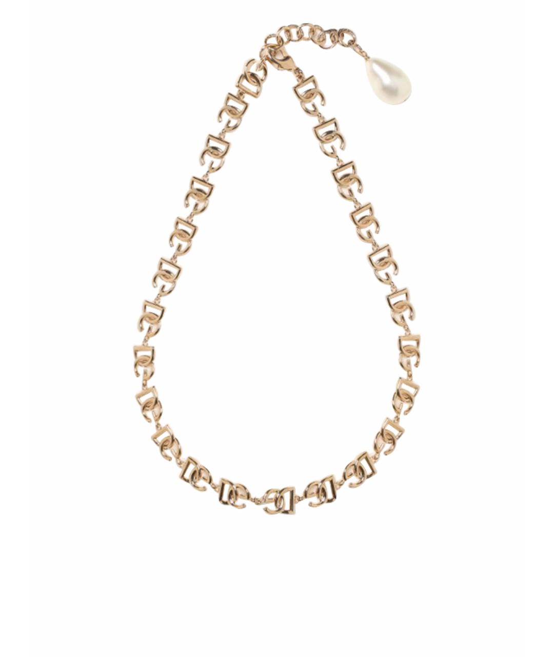 DOLCE&GABBANA Золотая металлическая цепочка, фото 1